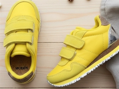 Woden Kids sneaker Nora super lemon