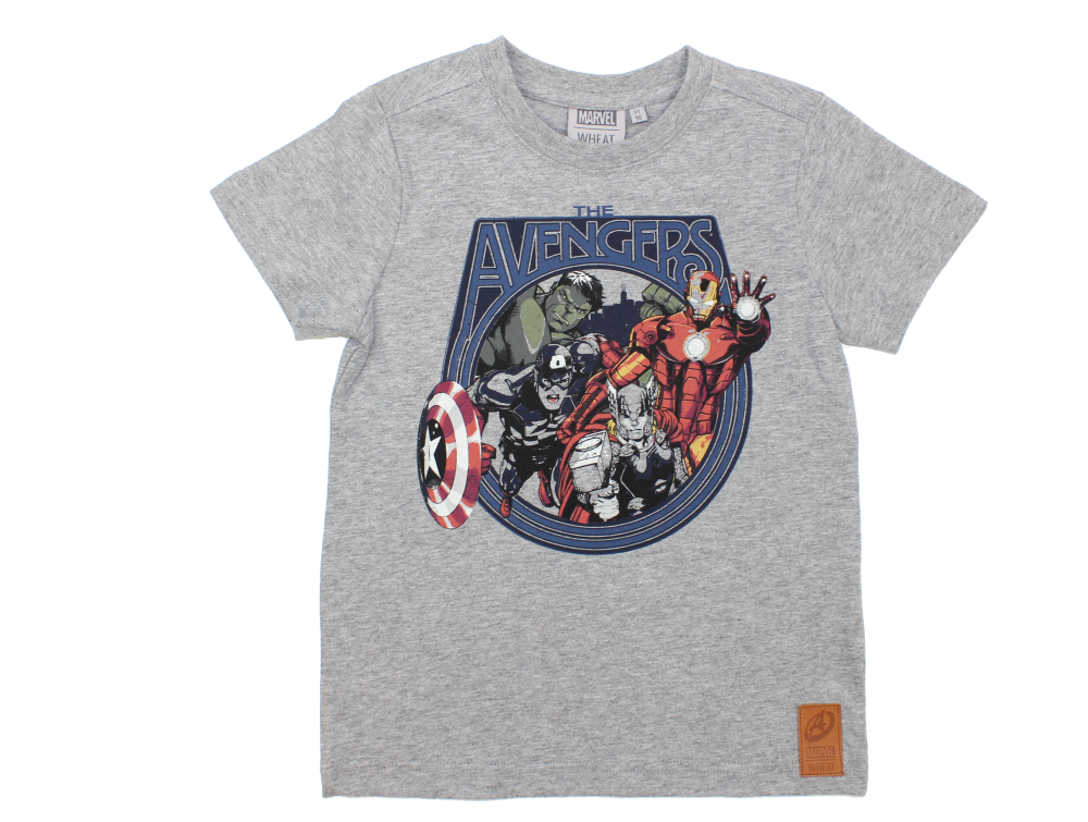 Kammerat Forfatter flyde Wheat t-shirt grå Avengers print | Marvel | 249,90.-
