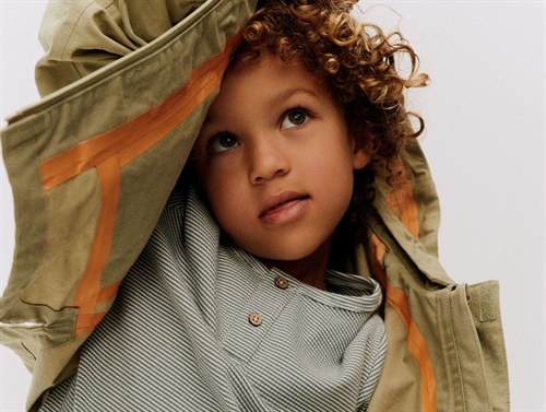 Wheat Lumi T-shirt Stormy Sea Med Striber - Str. 3y 98cm