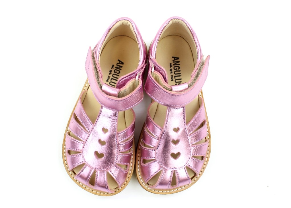 Angulus sandal lavender shine med hjerter |