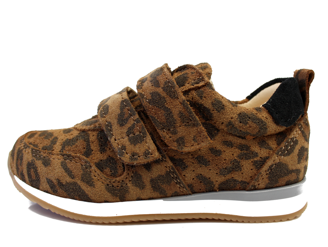 Angulus sneaker leopard med velcro | 3249-101 | str. 24-29 TILBUD