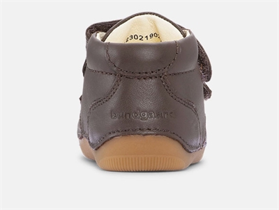 Bundgaard Petit Flower begyndersko dark brown set fra hælkappen