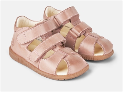 Bundgaard Ranjo sandal vintage rose med lukket tå og velcro