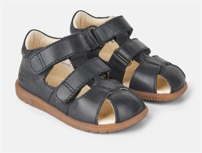Bundgaard Ranjo sandal navy med lukket tå og velcro