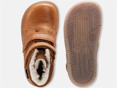 Bundgaard Rabbit vinterstøvle cognac set oppefra og sål  