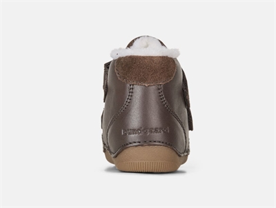 Bundgaard Petit Winter begyndersko mørkebrun set fra hælkappen