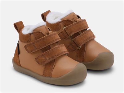 Bundgaard Bloom vinter begyndersko cognac med velcro