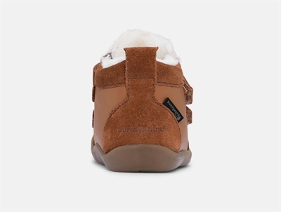 Bundgaard Bloom vinter begyndersko cognac med velcro