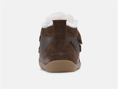 Bundgaard Bloom vinter begyndersko dark brown med velcro- set bagfra