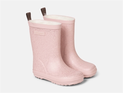 Bundgaard Aspen vintergummistøvler rosa med glimmer