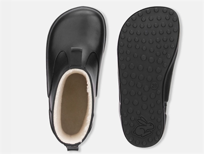 undgaard Rain vintergummistøvle sort oppe og nedefra BG401057-1499