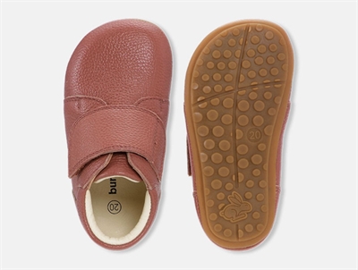 Bundgaard Tannu hjemmesko i blush læder med velcro