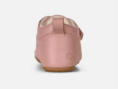 Bundgaard Teddy hjemmesko vintage rose i ruskind med uldfoer