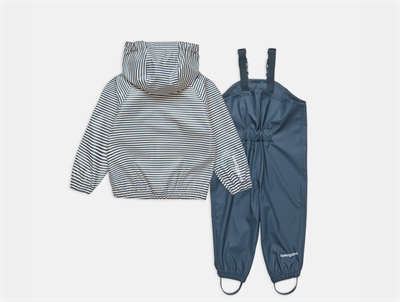 Bundgaard Cali regnsæt navy stripe med seler