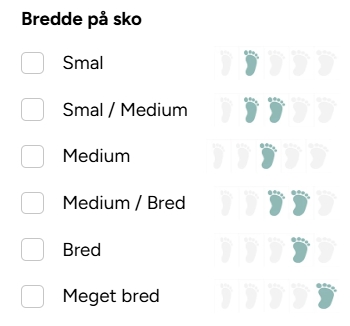 Filtrer og find de bredeste børnesko