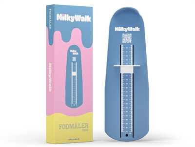 MilkyWalk fodmåler i cm og millimeter til måling af børnefødder 