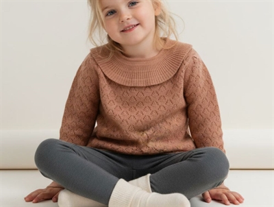 FUB bluse pointelle sandstone