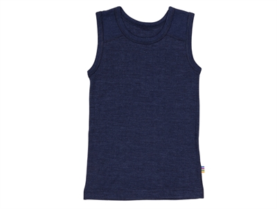 Joha undertrøje i navy merinould og silke unisex