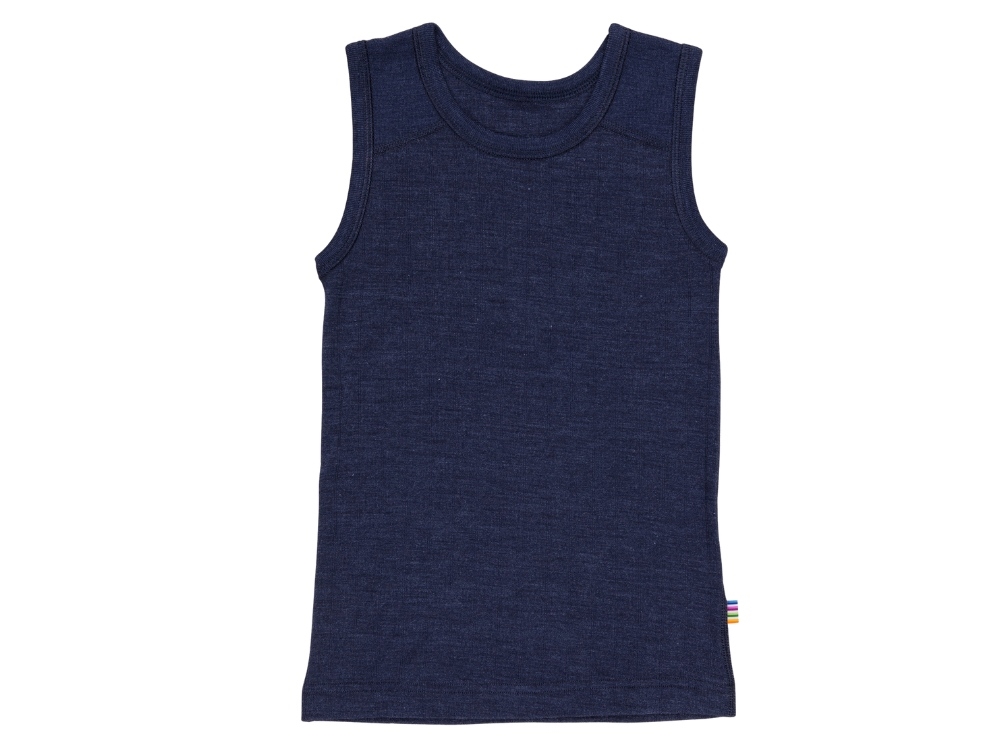 Joha Undertrøje Merinould/silke Navy Unisex - Str. 90cm (86/92cm) billede