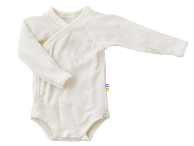 Joha wrap body merinould natur med trykknapper