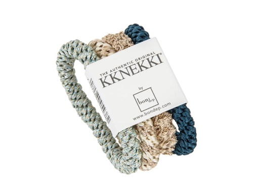 Kknekki Hårelastikker Blue/glitter Mix (4-pak)