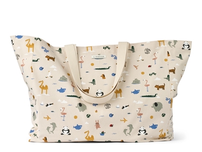 Liewood Maxi totebag around the world sandy forfra