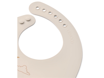 Liewood Tilda hagesmæk 2-pak i dream ecru med regnbue og enhjørning