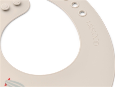 Liewood Tilda hagesmæk i ecru med fly og luftballon print