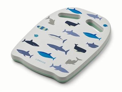 Liewood Hayden svømmebræt med håndgreb og hajprint