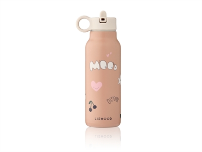 Liewood Falk drikkedunk i rosa med mood print