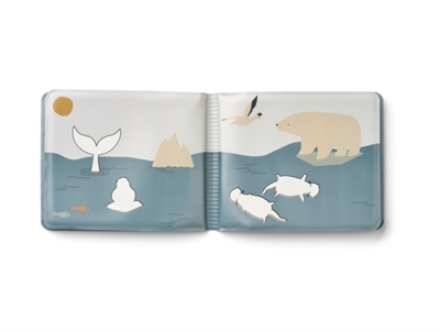 Liewood Waylon vandbog i blå nuance med havdyr