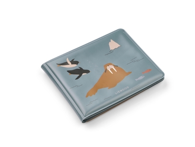 Liewood Waylon vandbog i blå nuance med havdyr