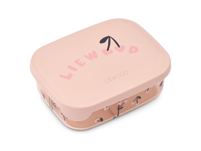 Liewood Arthur madkasse i rosa med cherry heart print
