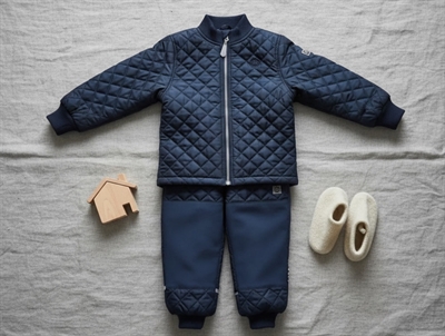 Mikk-line mørkeblå termosæt