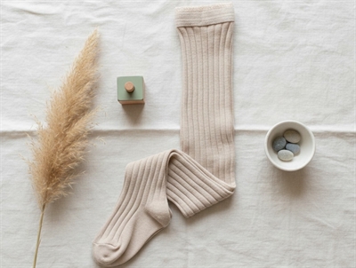 MPkids strømpebukser rose dust i rib