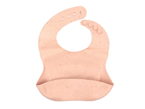 Mushie Peach Terrazzo Hagesmæk Silikone