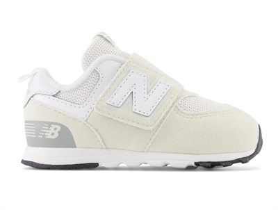 New Balance 574 prewalker sneaker til baby i grå nuance med velcrolukning
