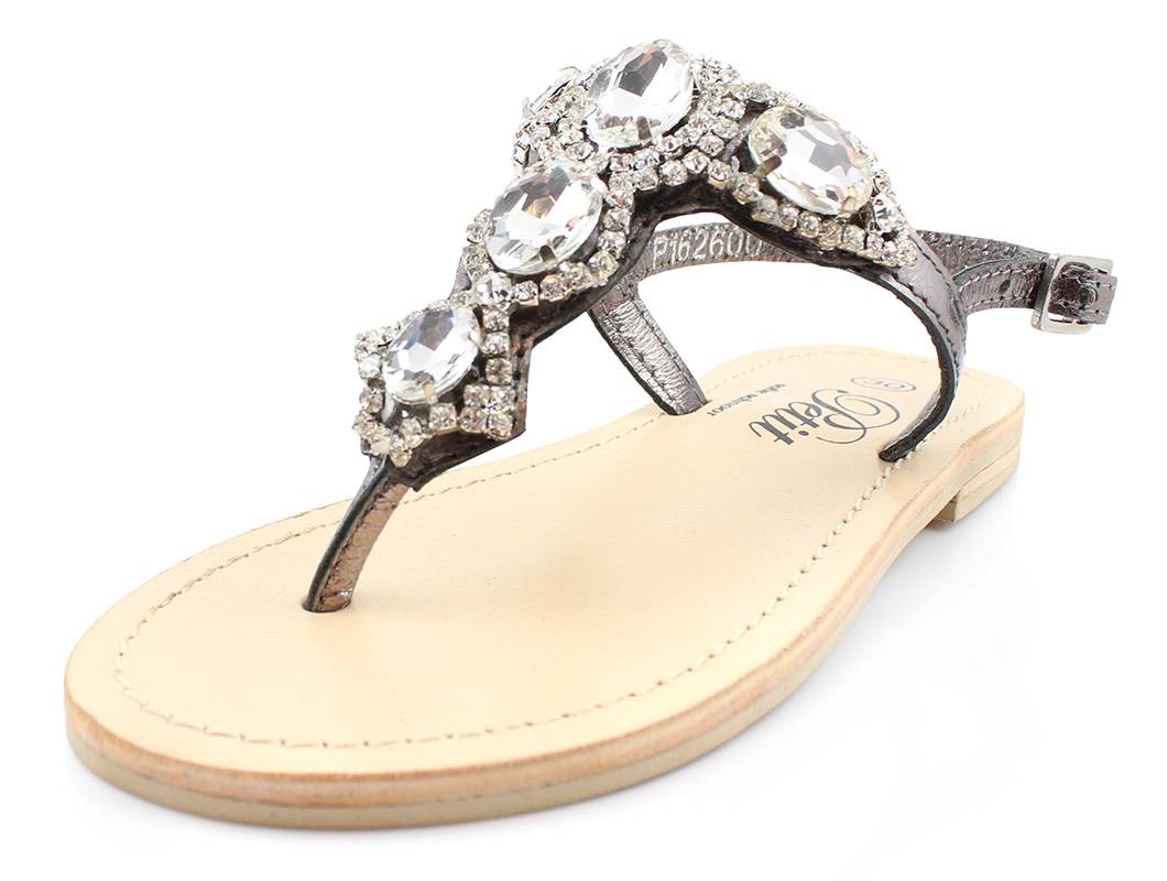 Petit by Schnoor sandal antik sælv diamanter | P162600 30-37 | UDSALG