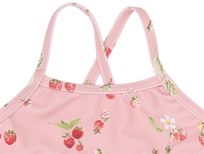 Petit Piao badedragt jordbær detalje