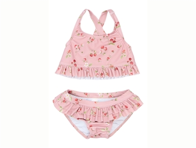 Petit Piao bikini rosa med jordbær forfra