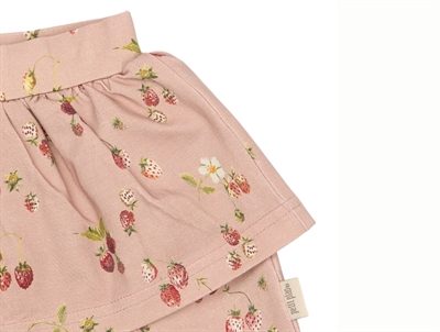 Petit Piao nederdel rosa med jordbær detalje