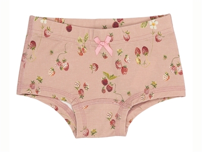 Petit Piao hipsters rosa med jordbærprint
