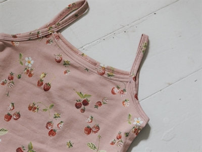 Petit Piao undertrøje rosa jordbær detalje