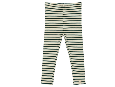 Petit Piao leggings dark sea stribet set forfra