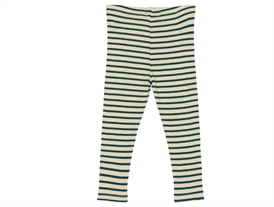 Petit Piao leggings dark sea stribet set bagfra