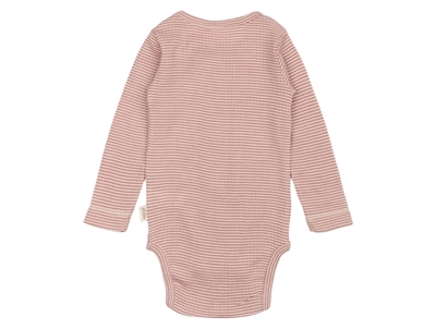 Body i nostalgic rose striber fra Petit Piao i merinould