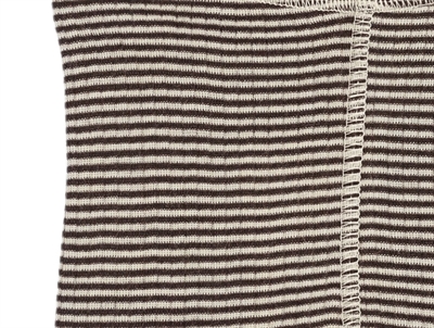 Leggings i coffee bean striber fra Petit Piao i merinould