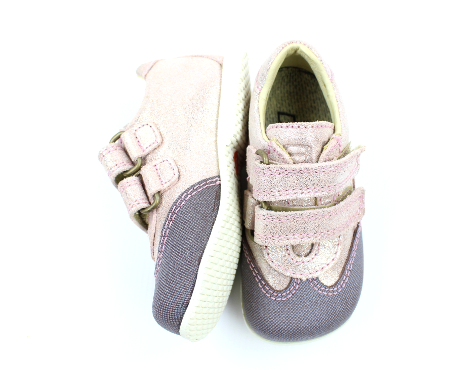 Arauto RAP sko rosa glimmer velcro til smalle fødder | 71013A-06 Comet Berry | str. 20-26 | UDSALG