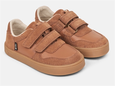Bundgaard Corey sneaker cognac med velcro til børn