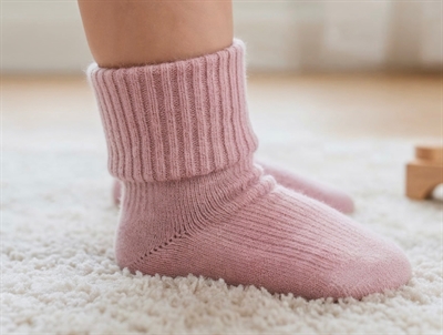 MP strømper uld wood rose (2-pak)